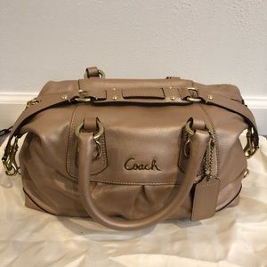Authentic Coach Ashley Satchel in Tan